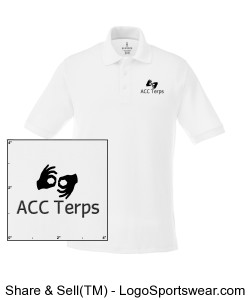 Mens ACCTerps Polo Design Zoom